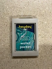 Heyday Wallet Pocket fits Most Smartphones Cool Blue Marble New