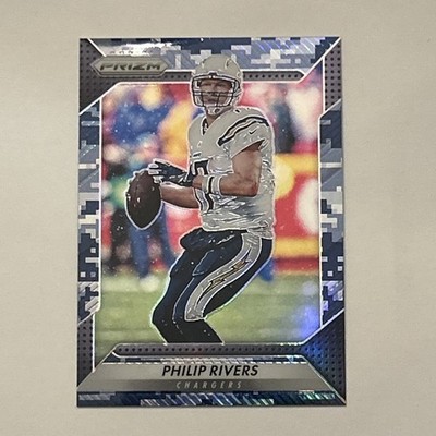Philip Rivers, S/N 17/25 CAMO PRIZM, 2016 Panini Prizm Football.