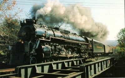 Chesapeake & Ohio Steam Locomotive 614 Excursion Postcard 1997