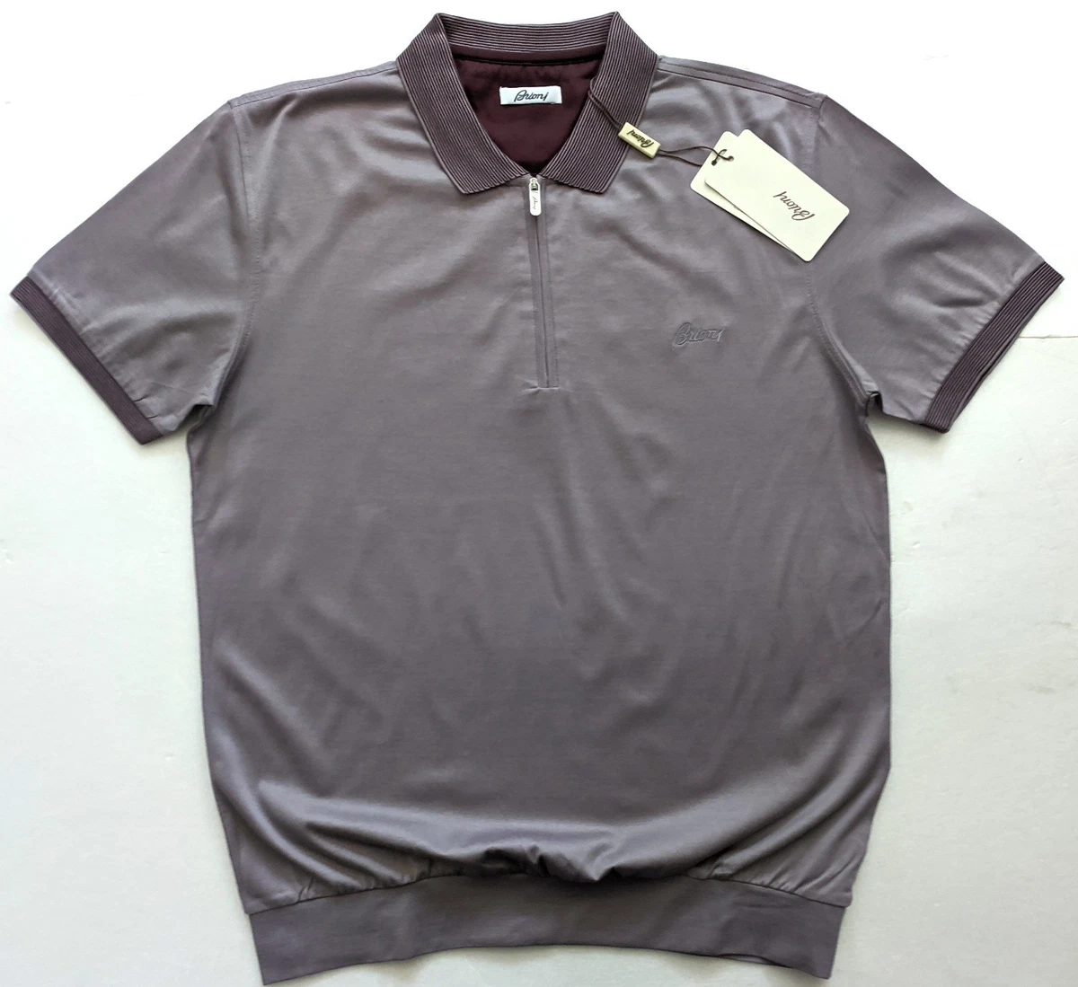 Brioni ポロシャツ グレー XLサイズ Brioni Short Sleeve Shirts for Men for sale | eBay