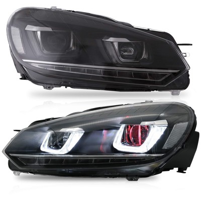 Headlights Assembly Fit for Golf 6 (Not for GO 6 GTI&R) W/DRL, LED Front light