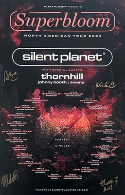 Silent Planet Signed 11x17 Superbloom 2024 Tour Poster