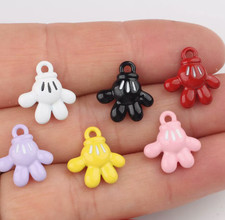 Lot cartoon mickey hand charm Pendant DIY bracelet Necklace earring Jewelry