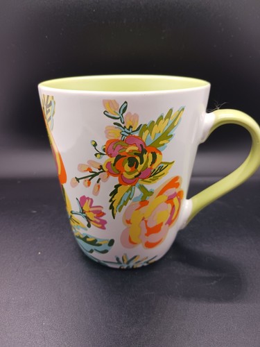 Global Design Connections Grandma Floral Ceramic Mug – 18 Oz, Microwave & Dishwasher Safe