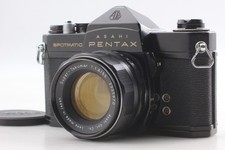 Read N MINT Pentax SP Black 35mm SLR Film Camera Takumar 55mm f/1.8 FromJAPAN
