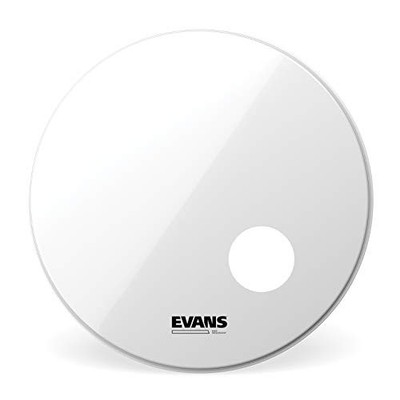 EVANS EQ3 Resonant Bass Drum Head Smooth White 7.5mil + 10mil ring 18-inch