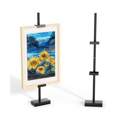 Tabletop Picture Frame Stand, Adjustable for Frames Up to 29'' H, Fr... Fast Ship