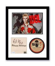 Billy Idol Autographed Signed 11x14 Custom Framed CD Photo Happy Holidays ACOA