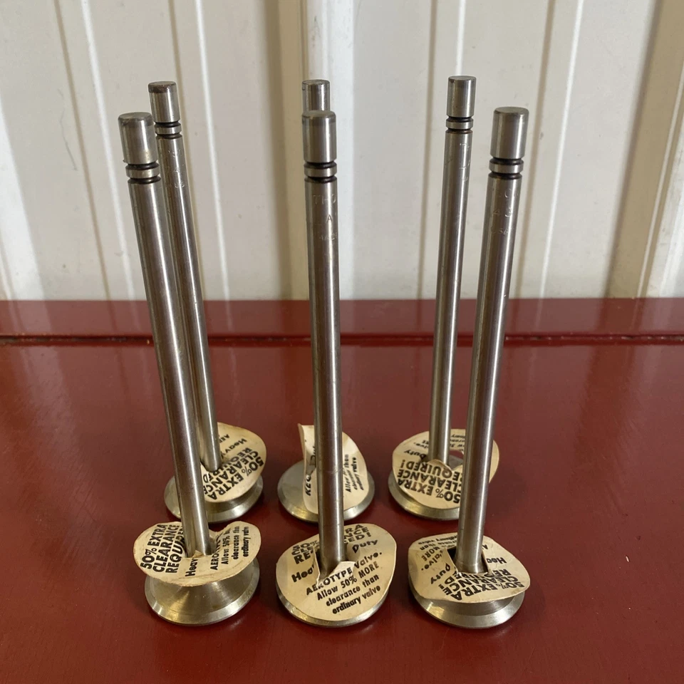 CONJUNTO DE VÁLVULAS DE ESCAPE (6) 1934 1935 1936 DODGE TRUCK NORS AS743 - Imagem 2 de 4