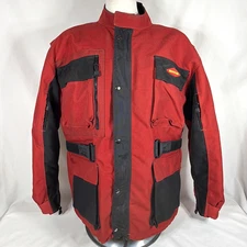 Cycleport Motorport Motorcycle Adventure Riding Touring Jacket Red Black Mens XL