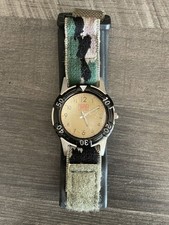 Vintage Carvel Camouflage Sports Watch UNWORN Deadstock NOS Protective Plastic