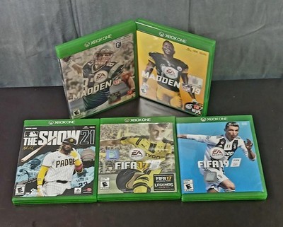 XBox One Games Madden NFL 17, 19 The Show 21, Fifa 17, 19 Microsoft  GAMES