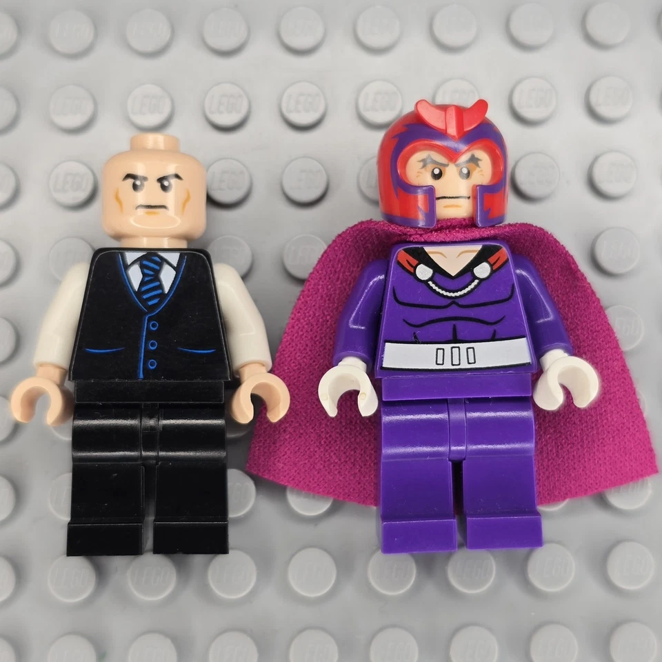 Lego Marvel Super Heroes Minifiguras SH0998 SH0119 Professor X Magneto Foto 2 de 4