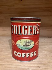 Vintage 1940s-50s Folgers Coffee Tin