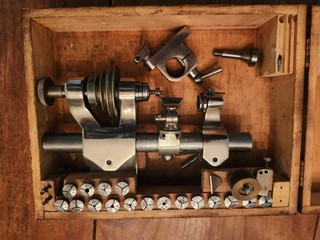 Soviet Era Kharkovski Watchmaker Lathe & Pivot Tool (Jacot) All Original In Box
