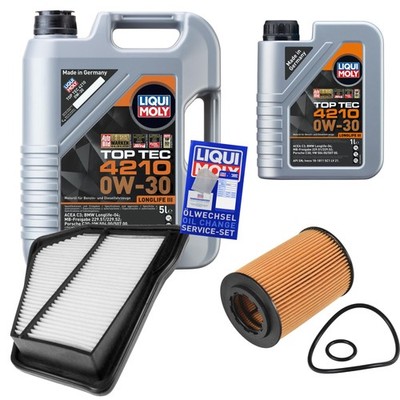 Inspektionspaket 6 L Liqui Moly Top Tec 4210 0W-30 für Honda CR-V III 2.2i-DTEC