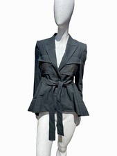 Vintage STELLA McCARTNEY Short Jacket  38 Chic Design Peplum Structured Military