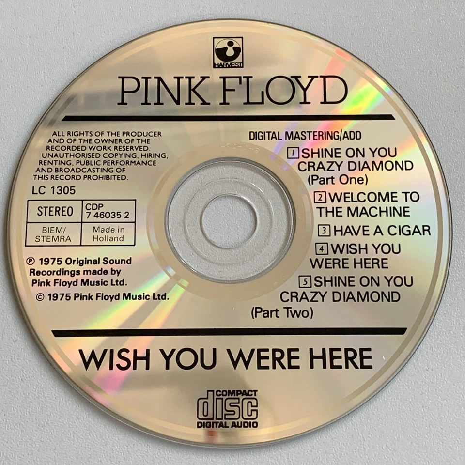 CD Pink Floyd - Wish You Were Here - Top Zustand - viele Fotos! - Bild 2 von 4