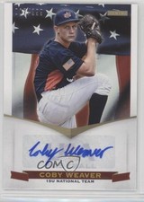 2012 Panini USA Baseball National Team 15U Signatures /299 Coby Weaver Auto f0v