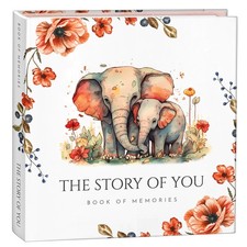 Keepsake Memory Book for Baby Boy Girl, First 5 Year Baby Book, Milestone Boo...