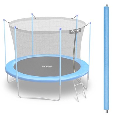Neo-Sport 6ft Trampolin mit blauem Innennetz, oberer Pfosten