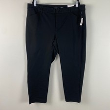 Old Navy High-Rise Pixie Skinny Ankle Pants Size 20 Black Stretch