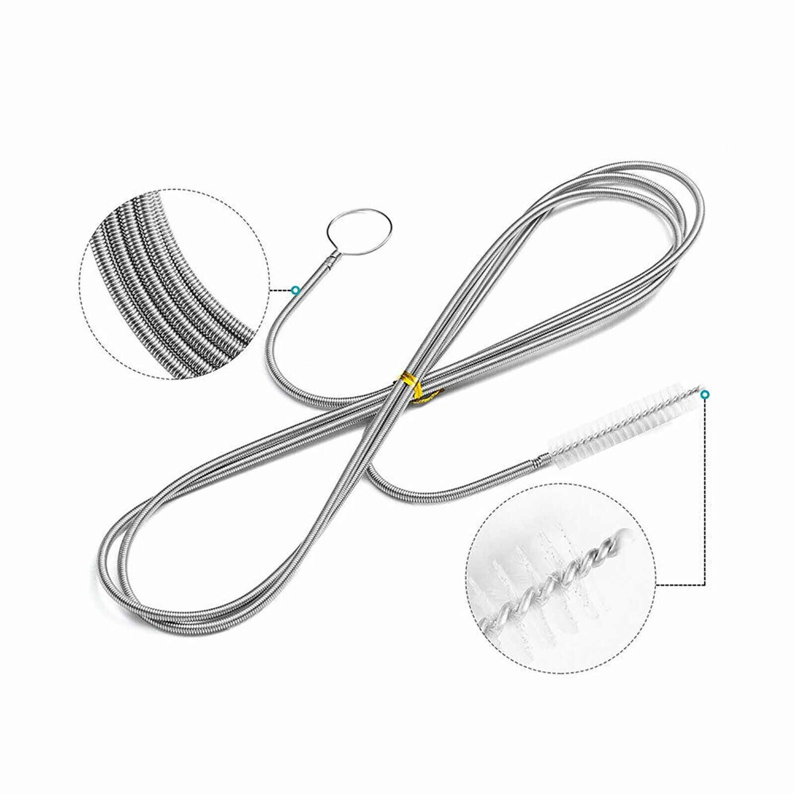 2Pcs Drain Brush Flexible Feeding Tube Brush Slim Cleaning Brush Hose ...