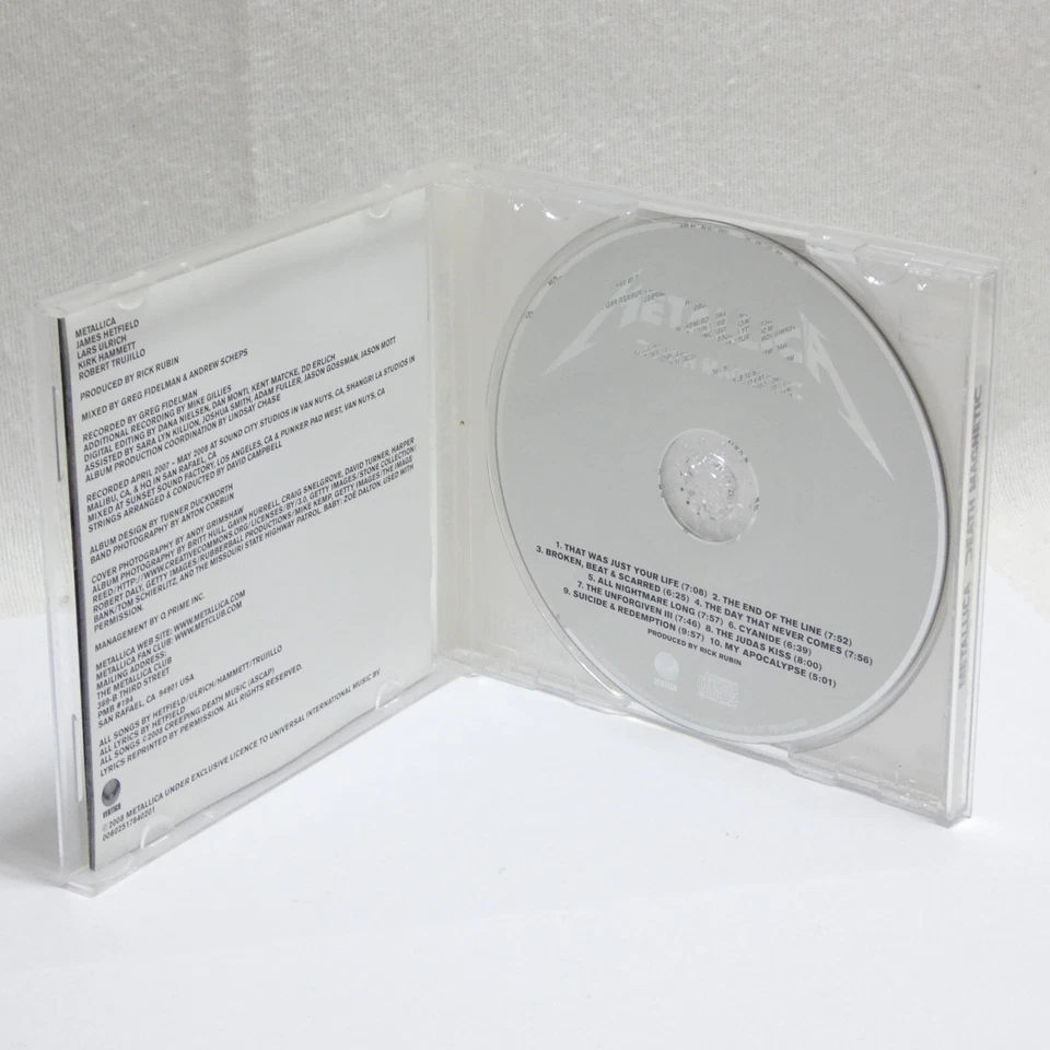 DEATH MAGNETIC METALLICA CD AUDIO ALBUM 10 TITRES MUSIQUE ROCK 2008 - Photo 2/3