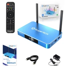 NEW 2025 Model-SuperBox S6 Max, BlueTooth Voice Command,64GB ROM A