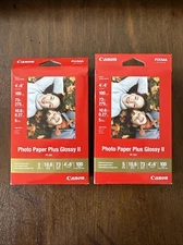 Canon PP-201 Photo Paper Plus Glossy II, 4x6 inch - 200 Sheets Both Boxes