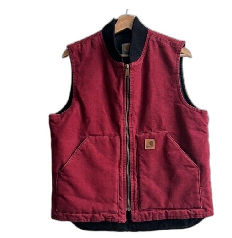 VTG 2000s Medium Carhartt Vest Red RARE Medium Duck VTG 2000s Medium Carhartt Vest Red RARE Medium Duck