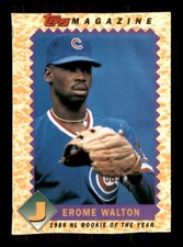 1990 Baseball Topps Magazine Jerome Walton Chicago Cubs #TM6 ROY