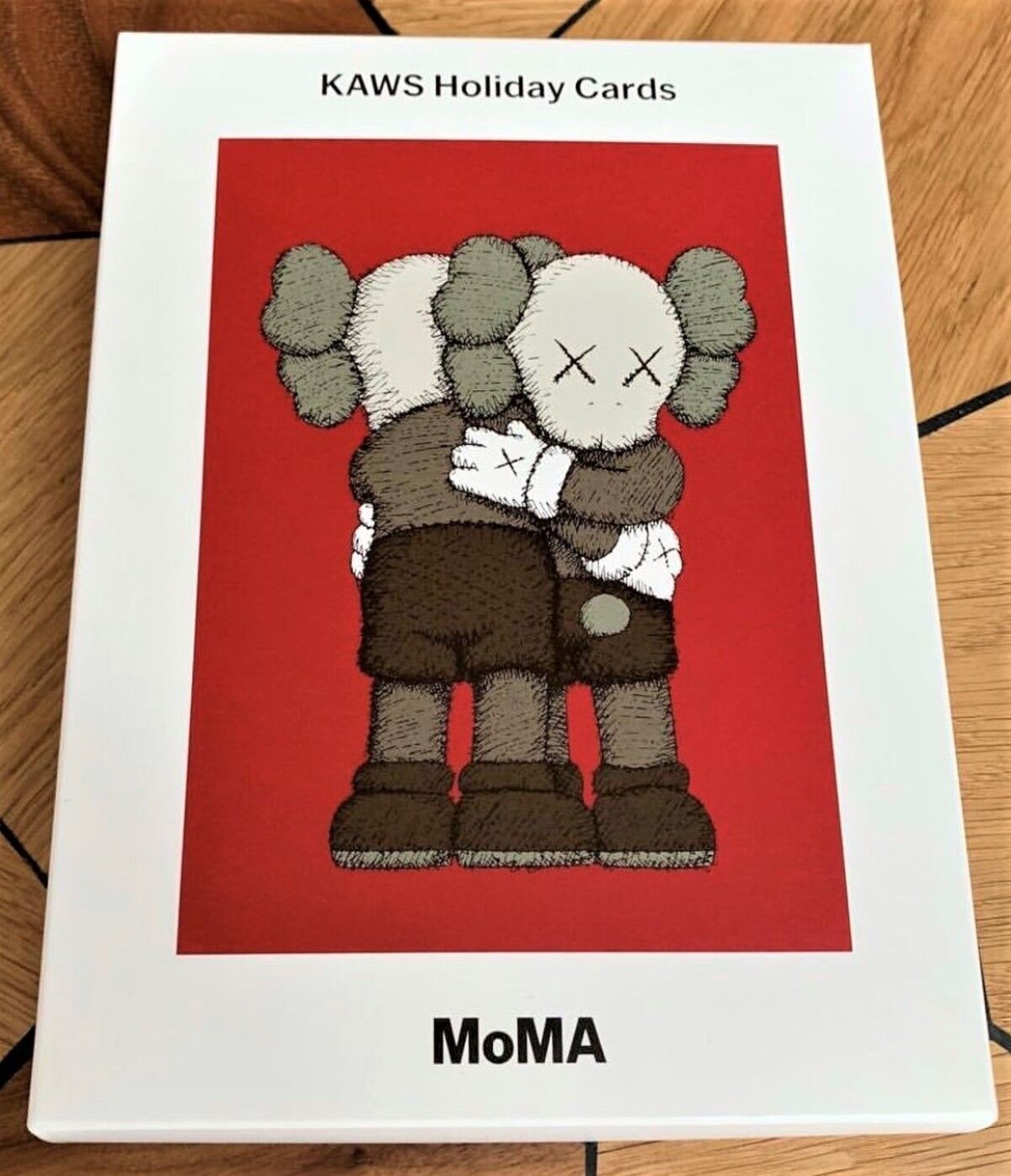 KAWS x MoMA 'Together' 2018 Box of 12 Christmas X-mas Holiday Note Cards  **NIB**