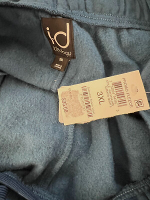 $35 ID Ideology Men's Solid Blue Fleece Performance Sweatpants