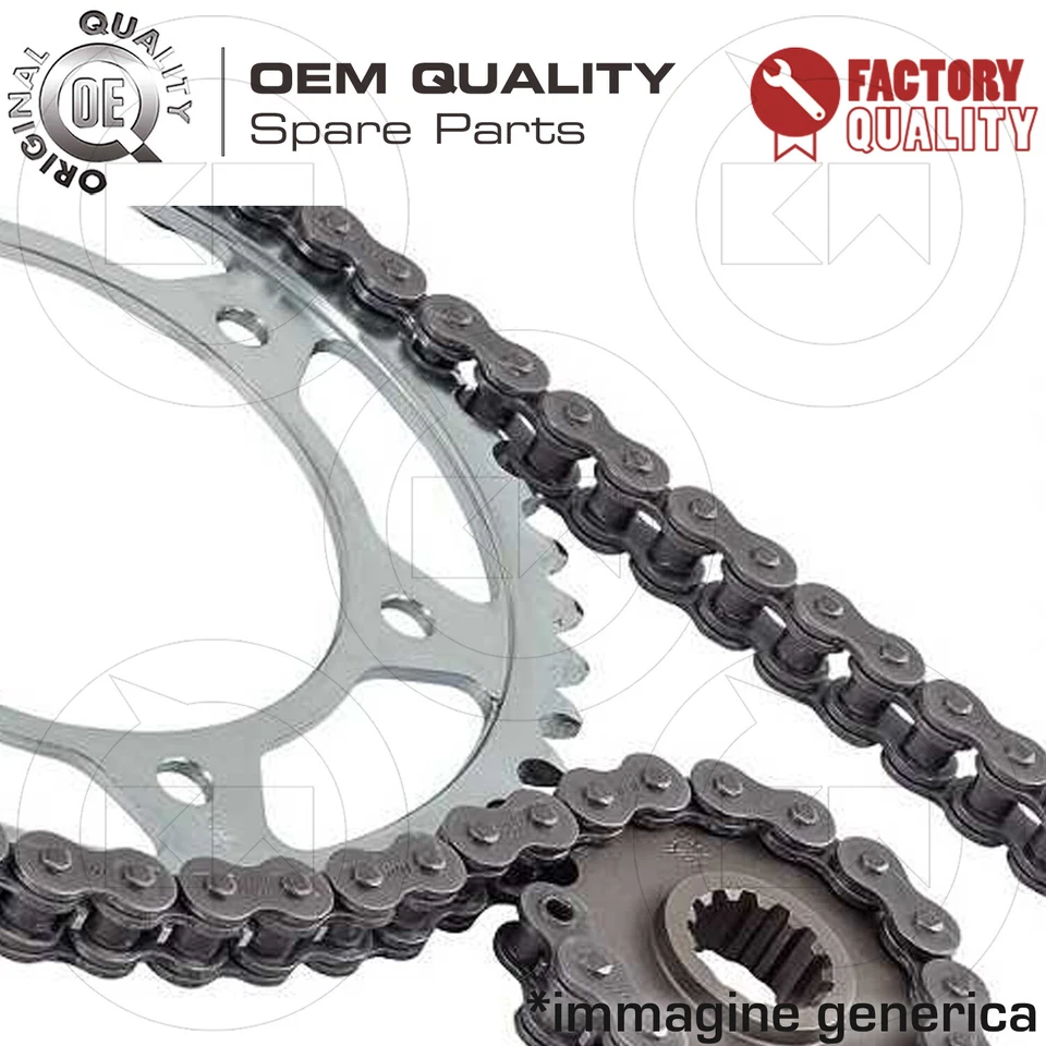 PBR TRANSMISSION KIT CHAIN EK CROWN SPROCKET APRILIA TUONO 50 2004-2005 - Image 4 of 4