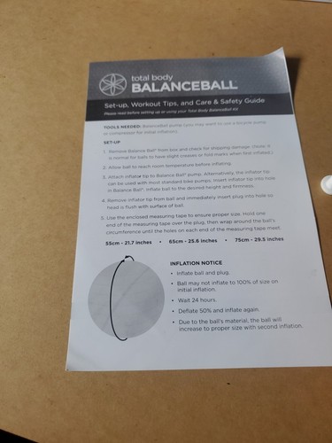 Gaiam Total Body Exercise Balance Ball - Picture 5 of 7