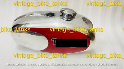 BSA B25 B50 TR25 1971-73 D355 RED & BLACK PAINTED PETROL FUEL GAS TANK BSA B25 B50 TR25 1971-73 D355 RED & BLACK PAINTED PETROL FUEL GAS TANK
