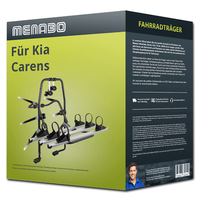 Menabo FahrradträGer Stand Up 3 Schwarz/Silber FüR Kia Carens III UN - 3 RäDer
