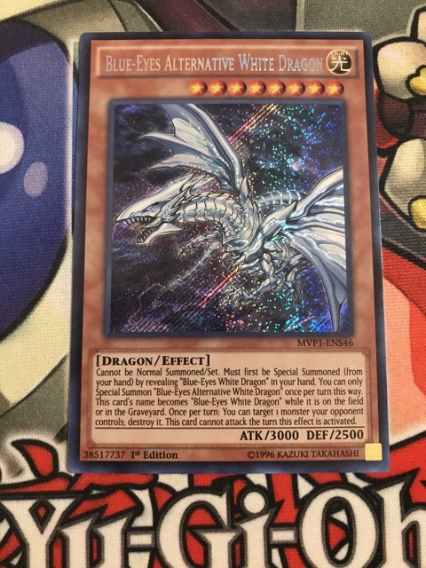 YUGIOH Blue-Eyes Alternative White Dragon MVP1-ENS46 Secret Rare 1st | eBay