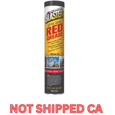 Blaster Extra Tacky Red Grease Cartridge 14 Oz. Automotive Lubricant