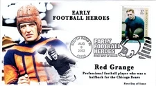 AO-3811, 2003, Early Football Heroes, Add-on Cachet, First Day Cover, Standard
