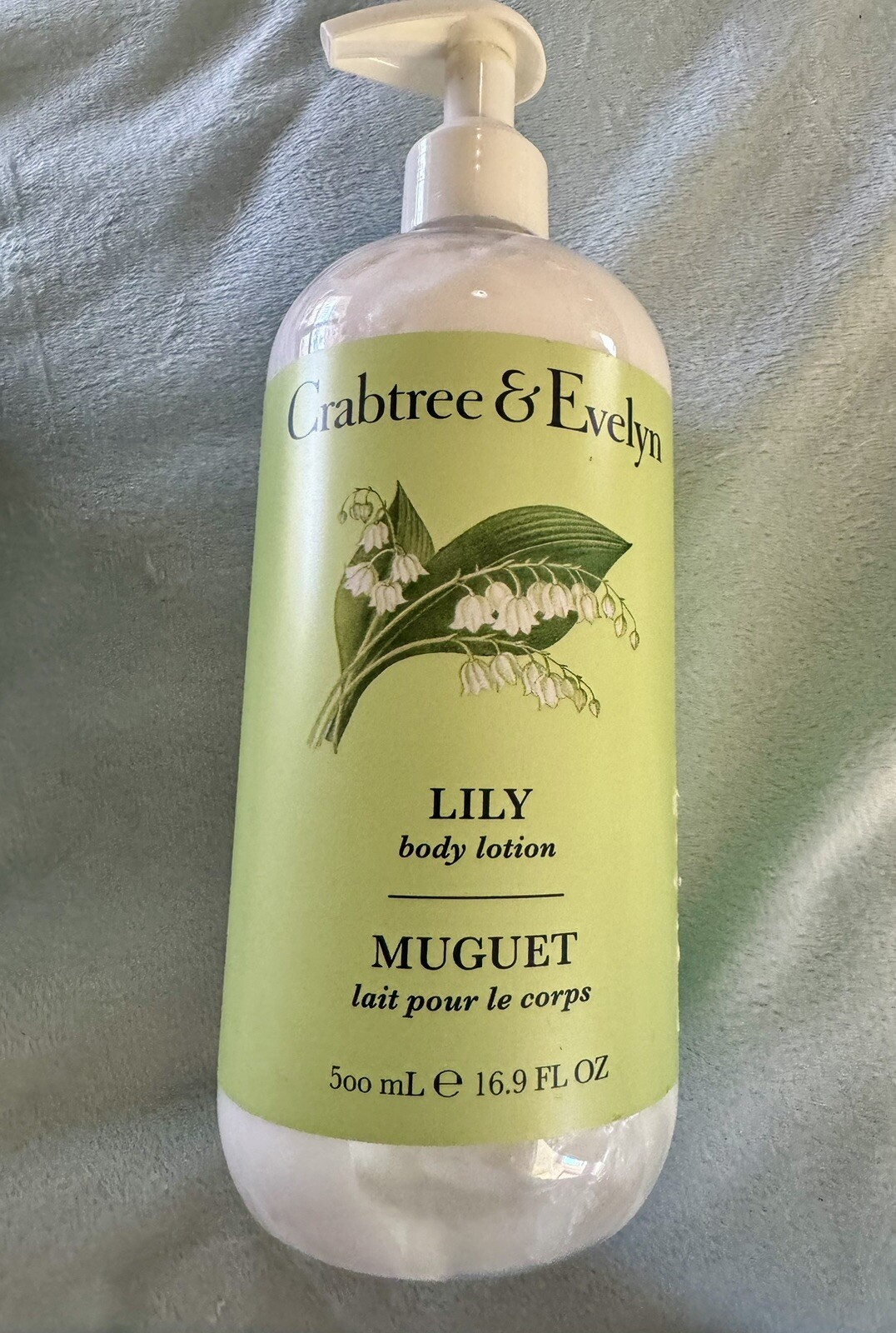 Crabtree & Evelyn Lily Body Lotion 16.9 Fl Oz  - NEW Pump Bottle
