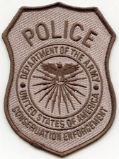 US ARMY WASHINGTON DC DNR CONSERVATION ENFORCEMENT MILITARY POLICE PATCH