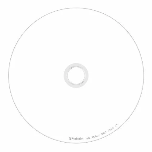 Verbatim Blu-ray Disc 50 pcs Spindle - 25GB 2X BD-RE Rewritable Bluray - Inkjet - Image 2 of 3
