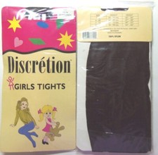 Discretion Girls Tights Color Burgundy Size 12-14 Height: 56"-60"