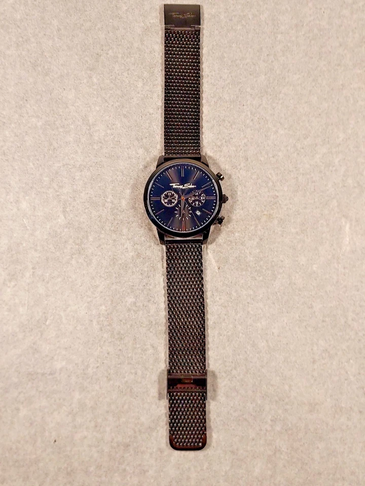 Thomas Sabo Men's Rebel Spirit Black Stainless-Steel Watch WA0247 New Battery - Image 2 of 4