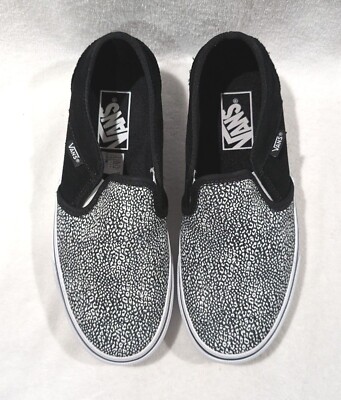 Vans Asher Spots Black Slip On Women