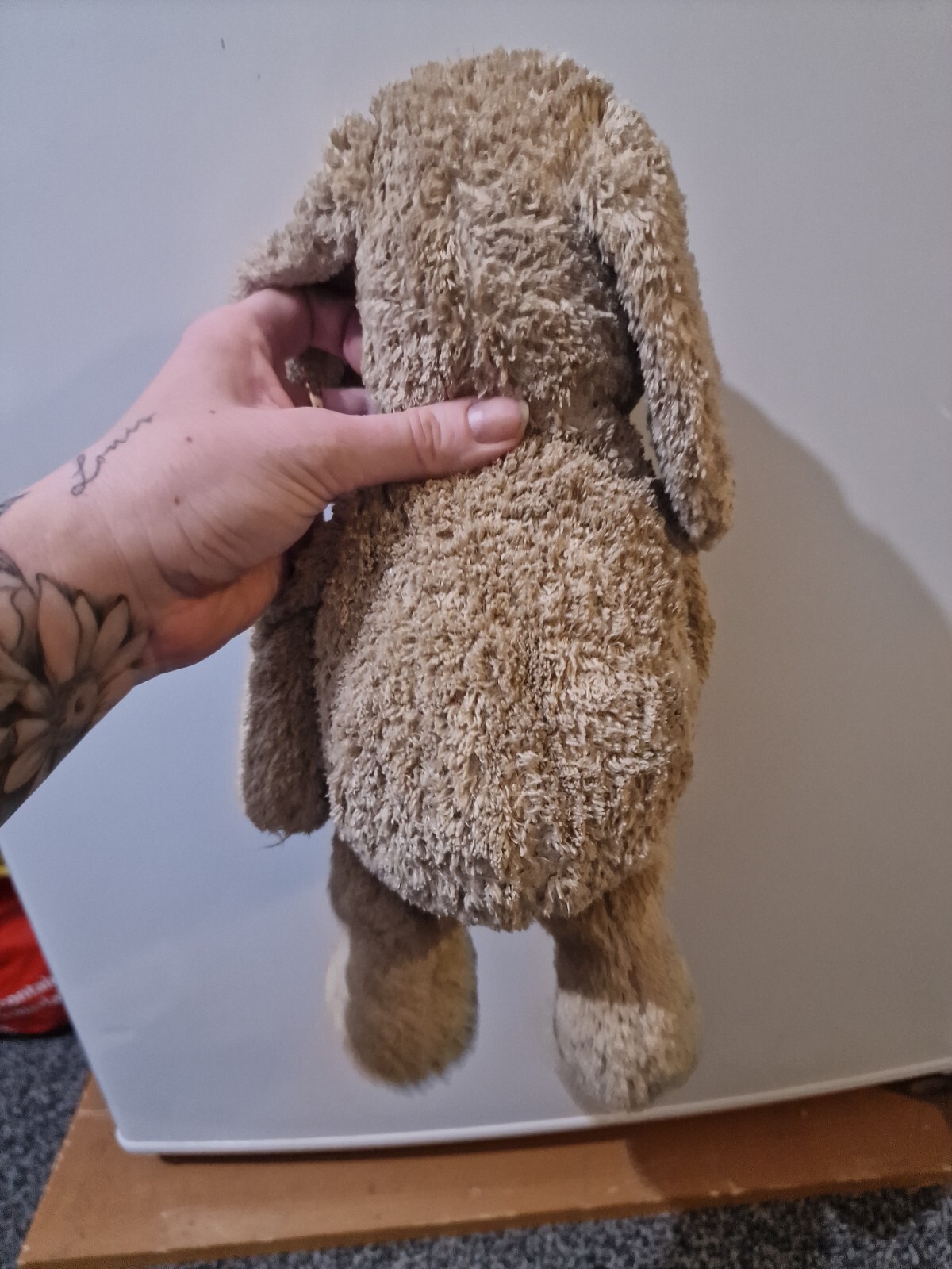 Marks and Spencer M&s Flat Brown Dog Puppy Plush Soft Toy 