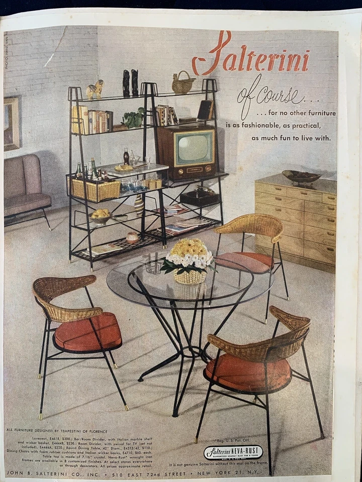 1950’s Salterini Étagère drink rack & shelving unit by Maurizio Tempestini. Rare - Image 2 of 4