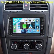 Carplay Für VW GOLF 5 6 Plus Touran Caddy T5 Android 15 Autoradio Navi RDS 1+32G